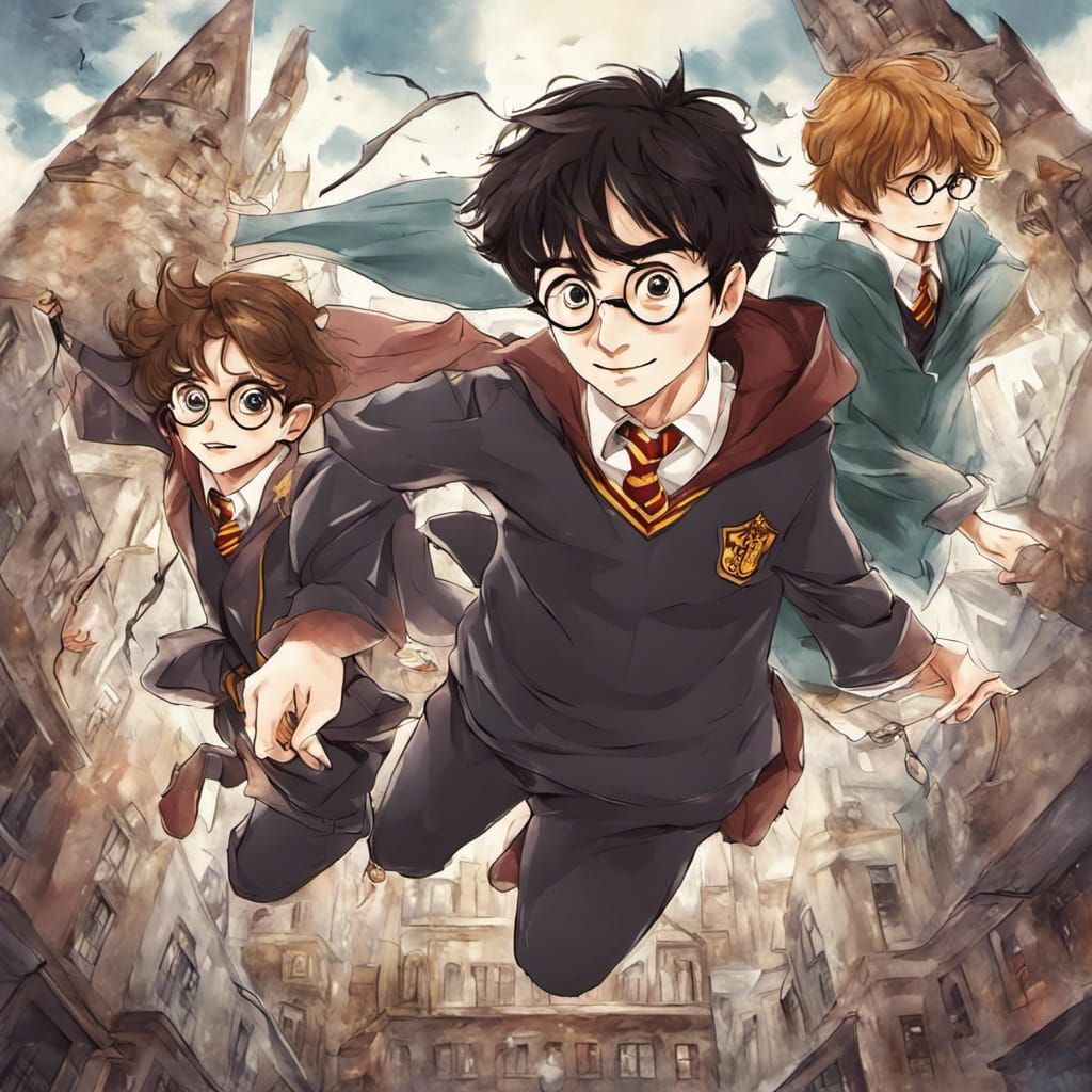 Harry Potter in Anime Style