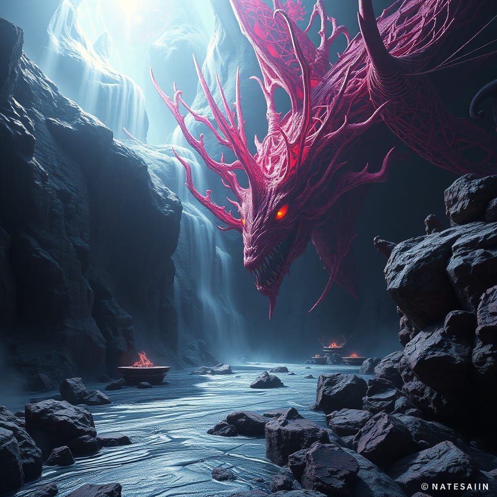 Fantastical Matte Painting with Deep Color