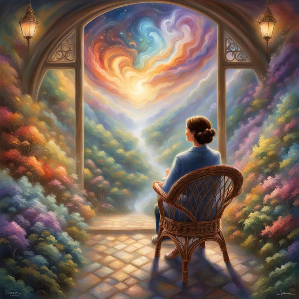 Dreamscape: Woman Beaming Healing Energy
