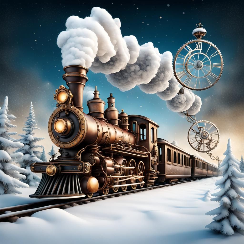 Steampunk Santa's Winter Train Ride
