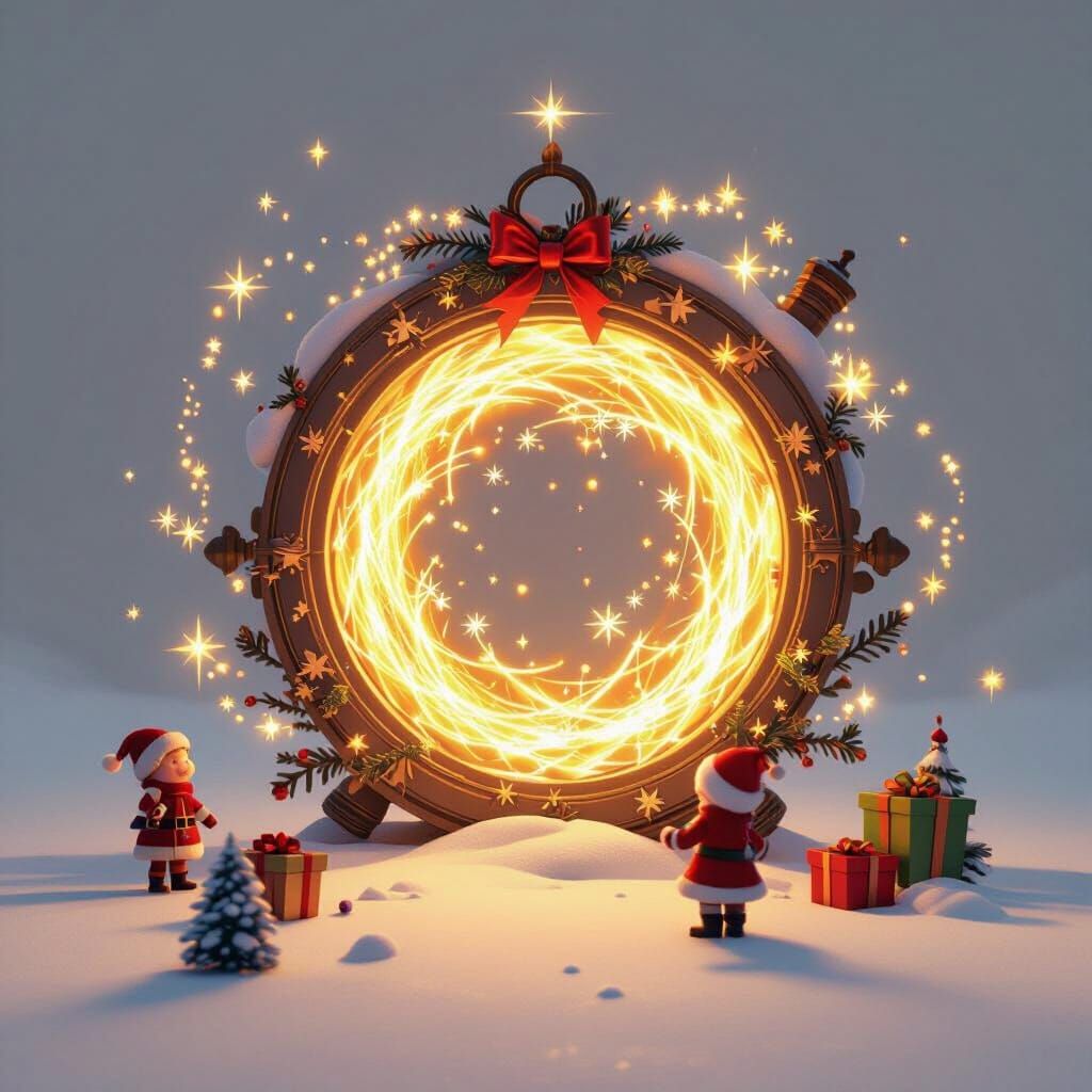 Christmas Time Portal with Holiday Magic