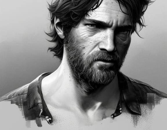 Joel from The Last of Us: Hyperdetailed Portrait
