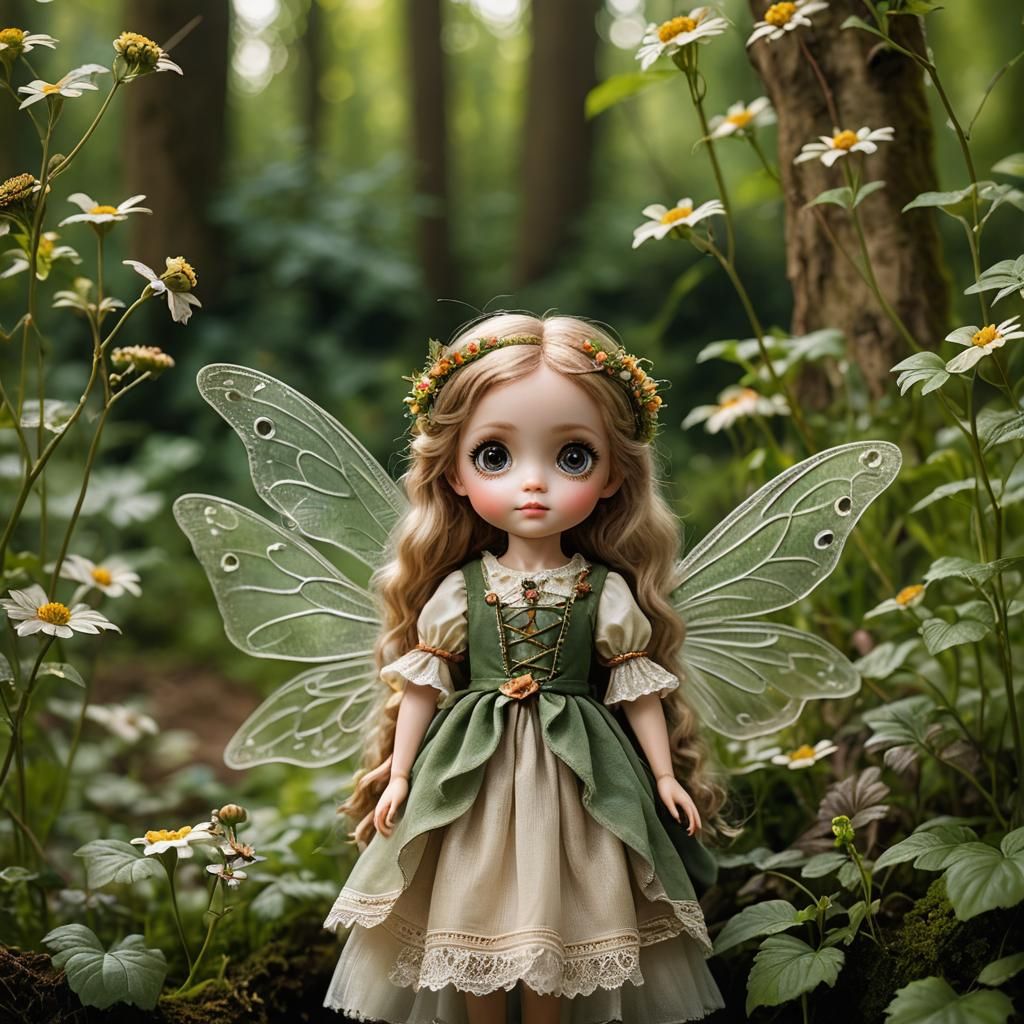 Charming German Fairy with Huge Eyes