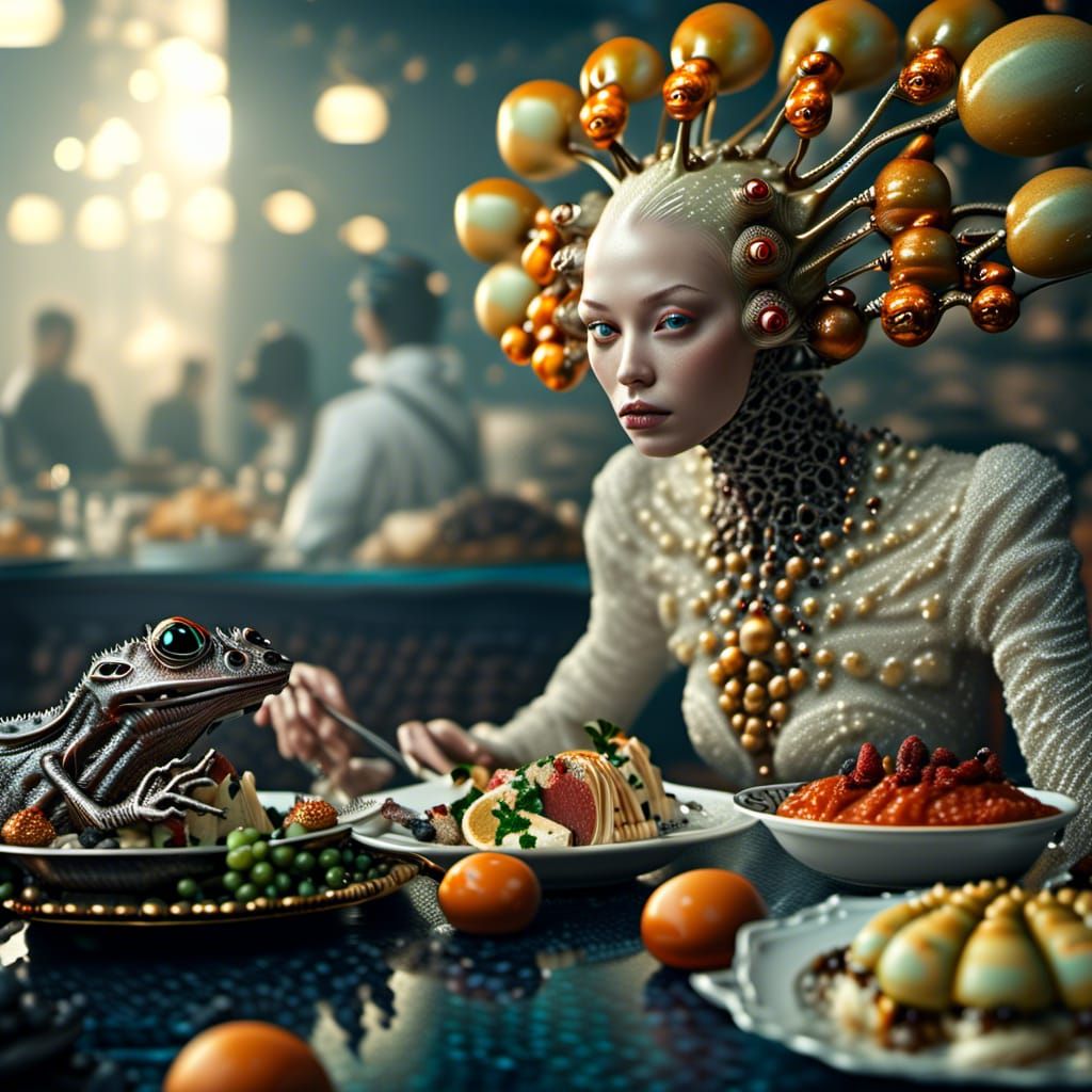Dreamlike Feast of Bizarre Foods in Magical Realism