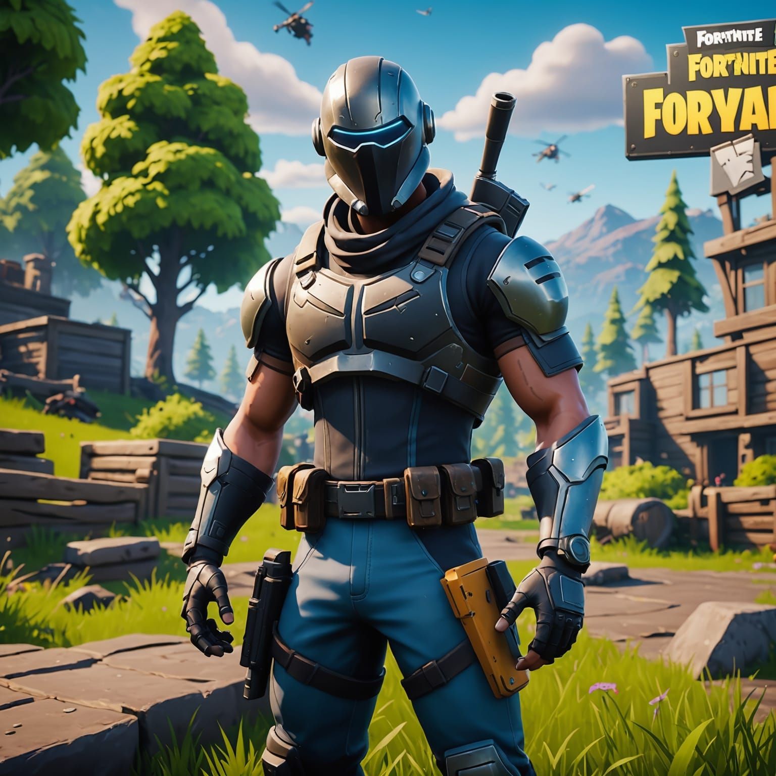 Epic Fortnite 3D Game Cinematic Graphics