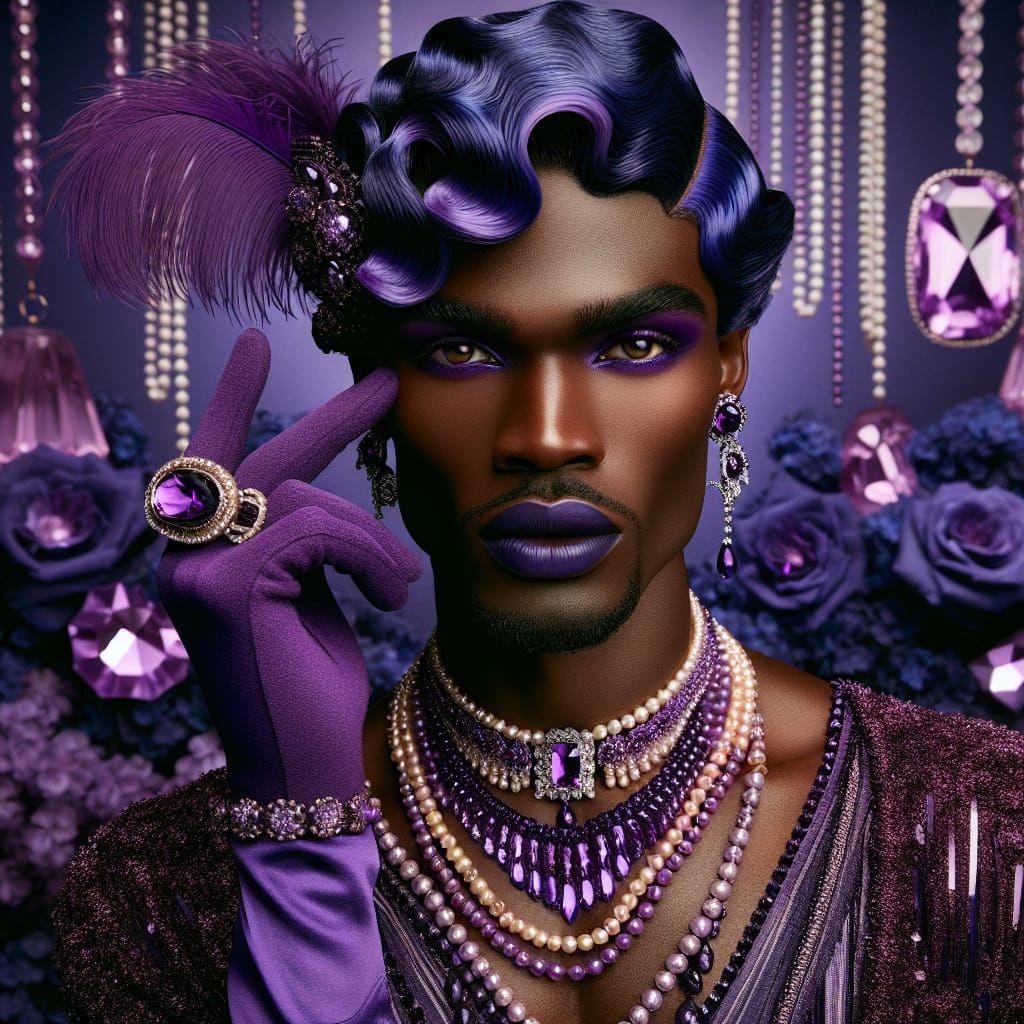 purple and blue...