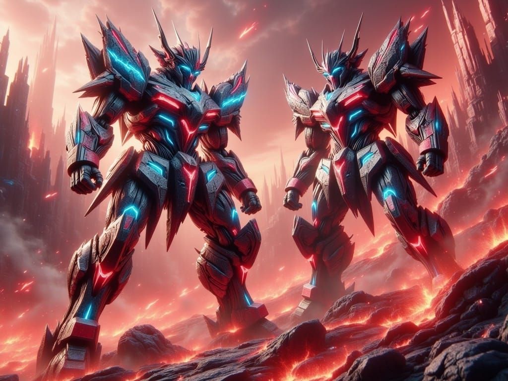 Mecha Shogun Warriors Clash on Alien World