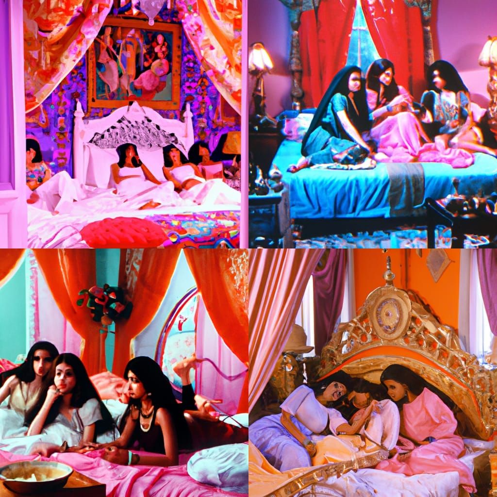 Photo from 1994 Indian film of a girls sleepover