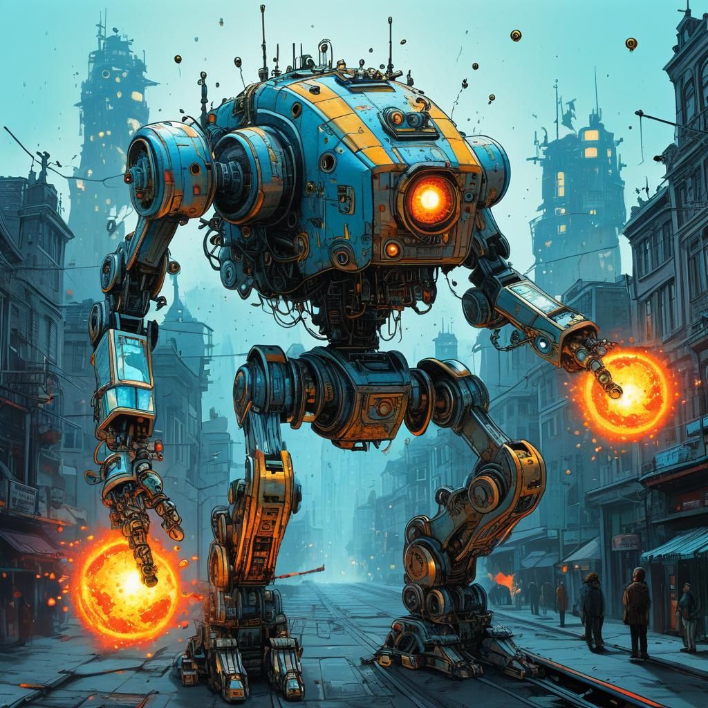 Mecha fireball