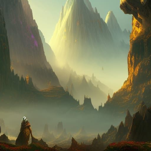 Beautiful Woman: Detailed Matte Painting in 8K