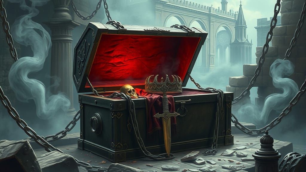 Mystical Coffin Unleashes Ghostly Figures