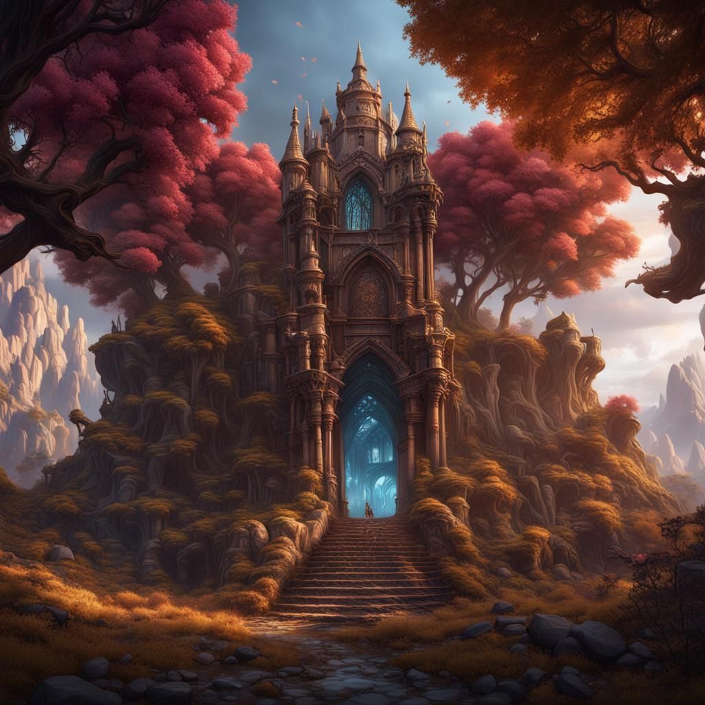 Cute Puppy in the Sun: Fantasy Concept Art