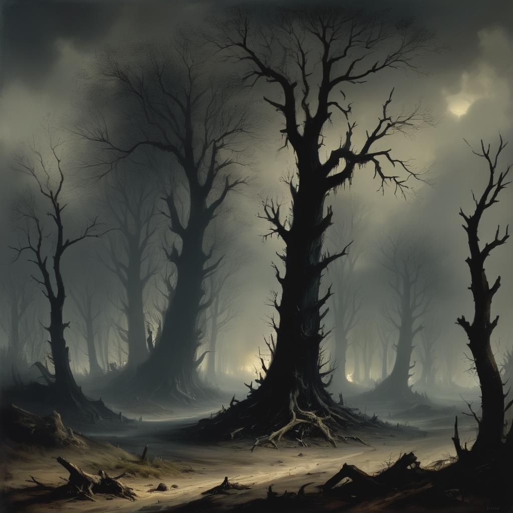 Grimdark Landscape after Aert van der Neer