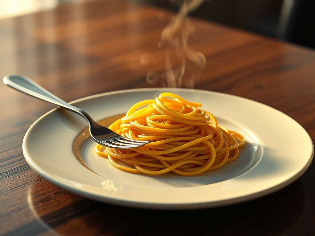 Hyper-Realistic Spaghetti Still Life in 8K Resolution