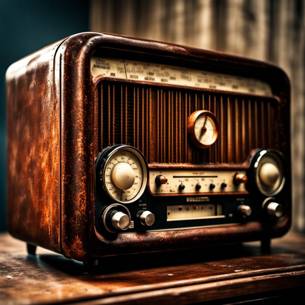 Vintage Radio with Amazing Realism in 8K