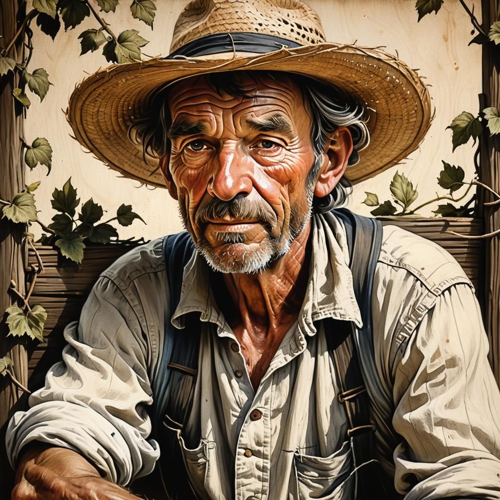 Portrait of a   French Farmer