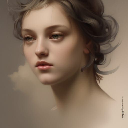 Dove with Olive Branch in Raphael Style