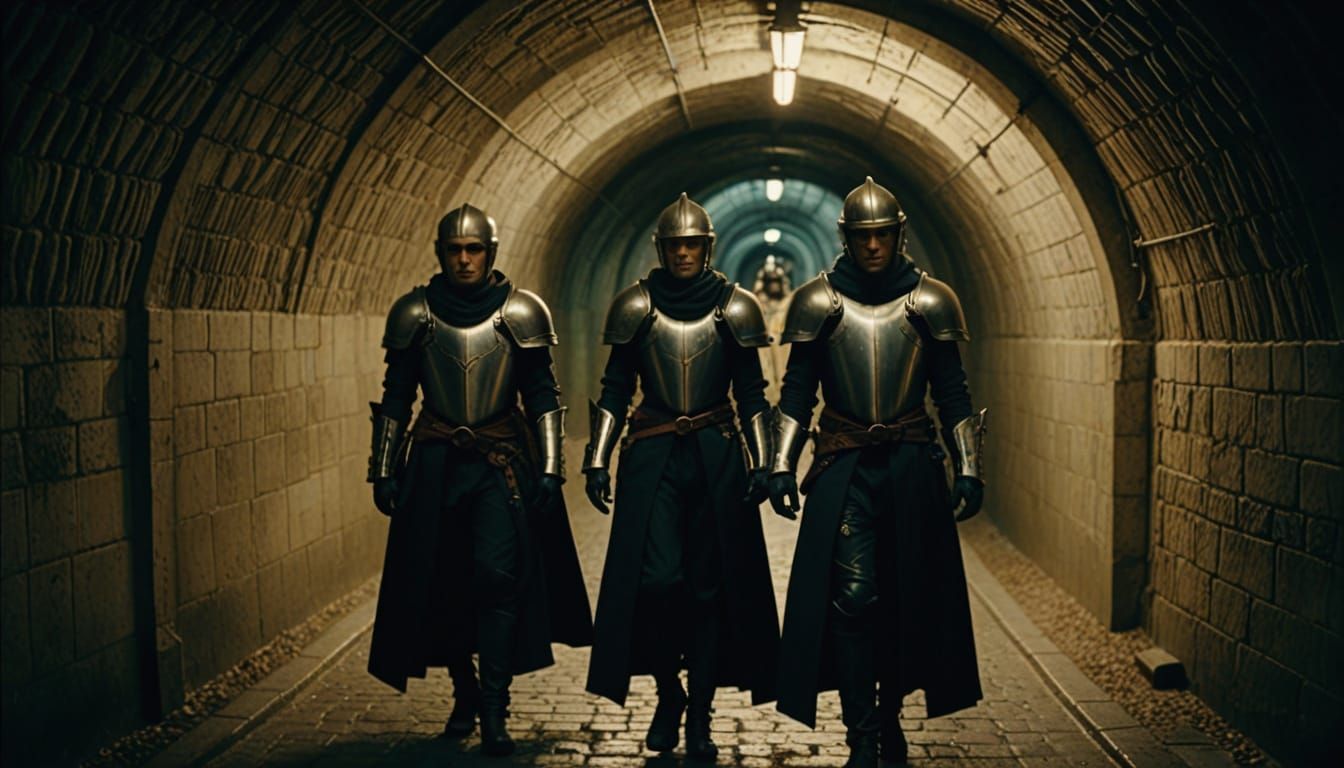 Cyborg Vampires in 17th Century Parisian Tunnel, in Cinemati...