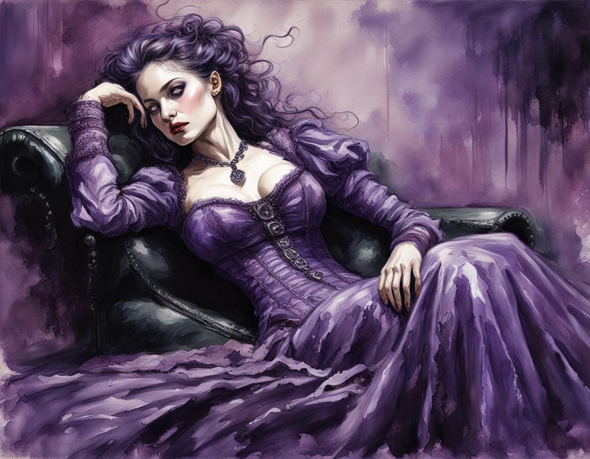Lady in Purple