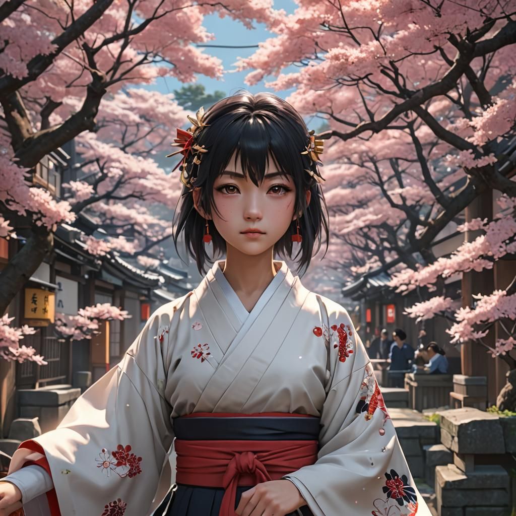 Anime Style 3D Character Concept Art