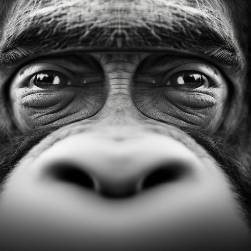 Donkey Kong Portrait in Photographic Style
