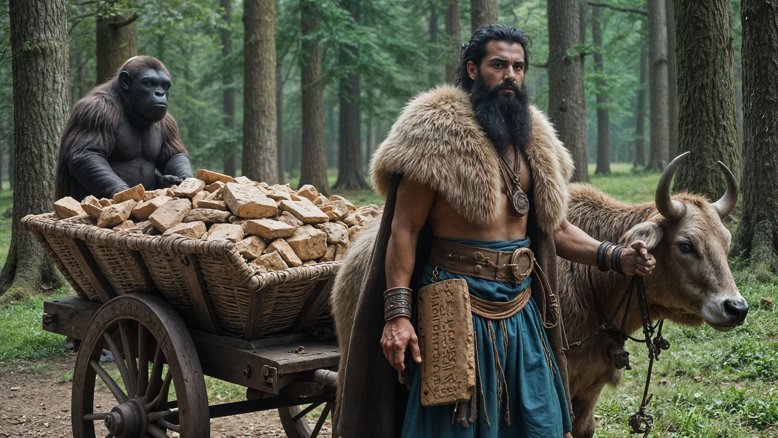 Ancient Warrior Confronts Hidden Danger in Sumerian Landscap...