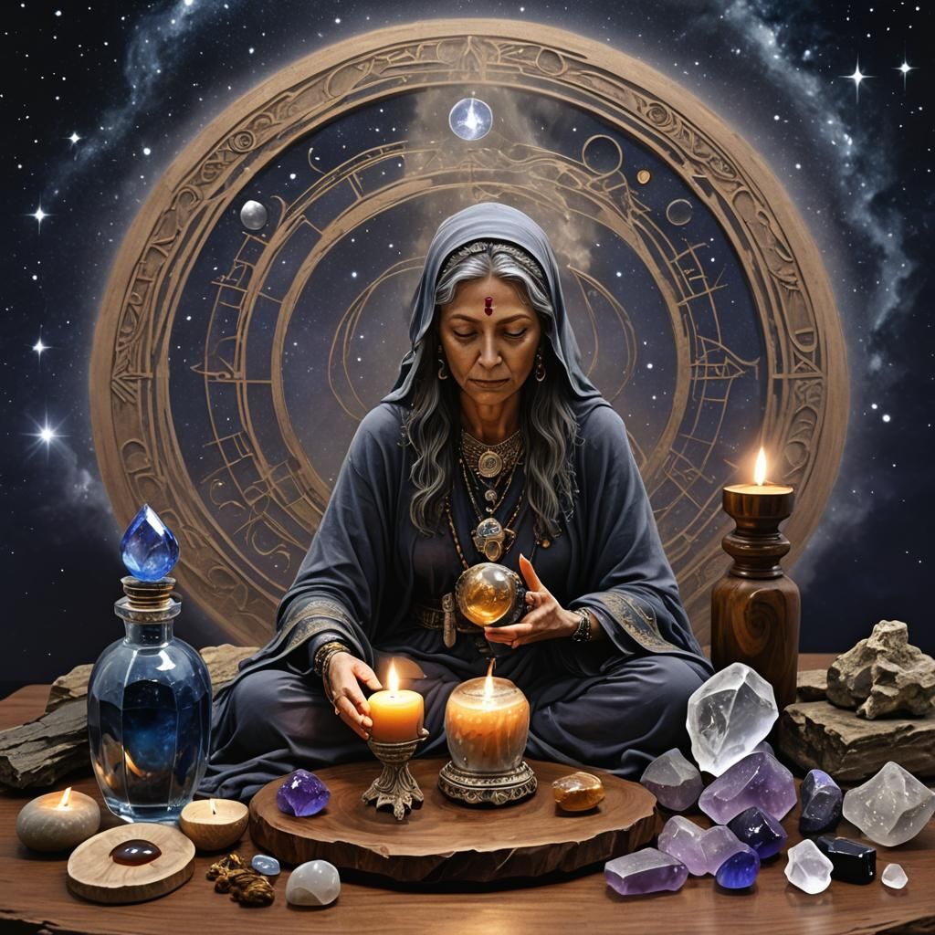 Mystical Moonlit Ritual with Spiritual Water Bottle