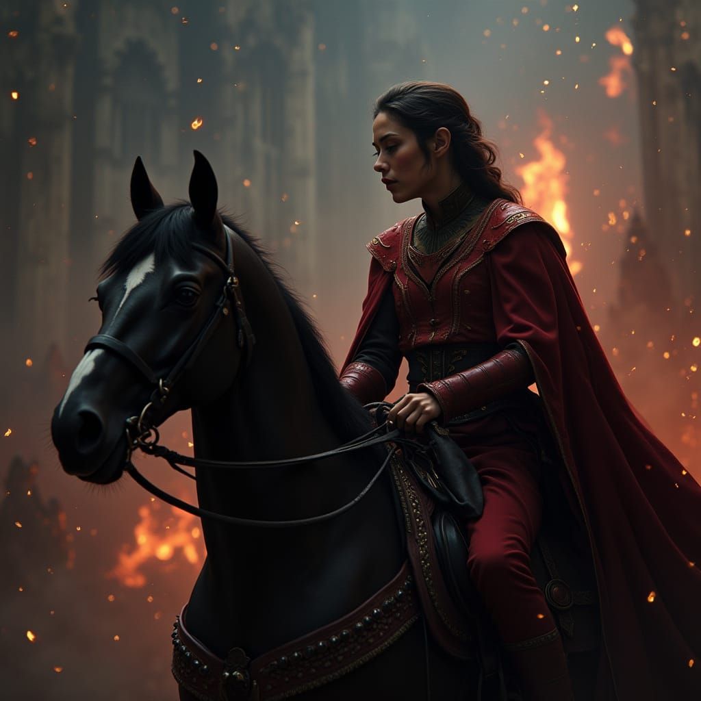 Princes on a Hot Rod Ride: Epic Cinematic Digital Painting