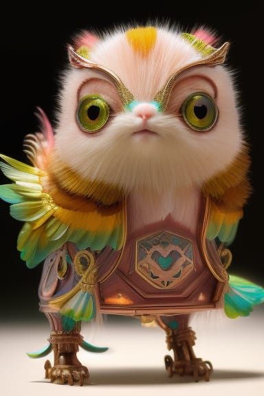 Steampunk Cupcake Character on Store Counter