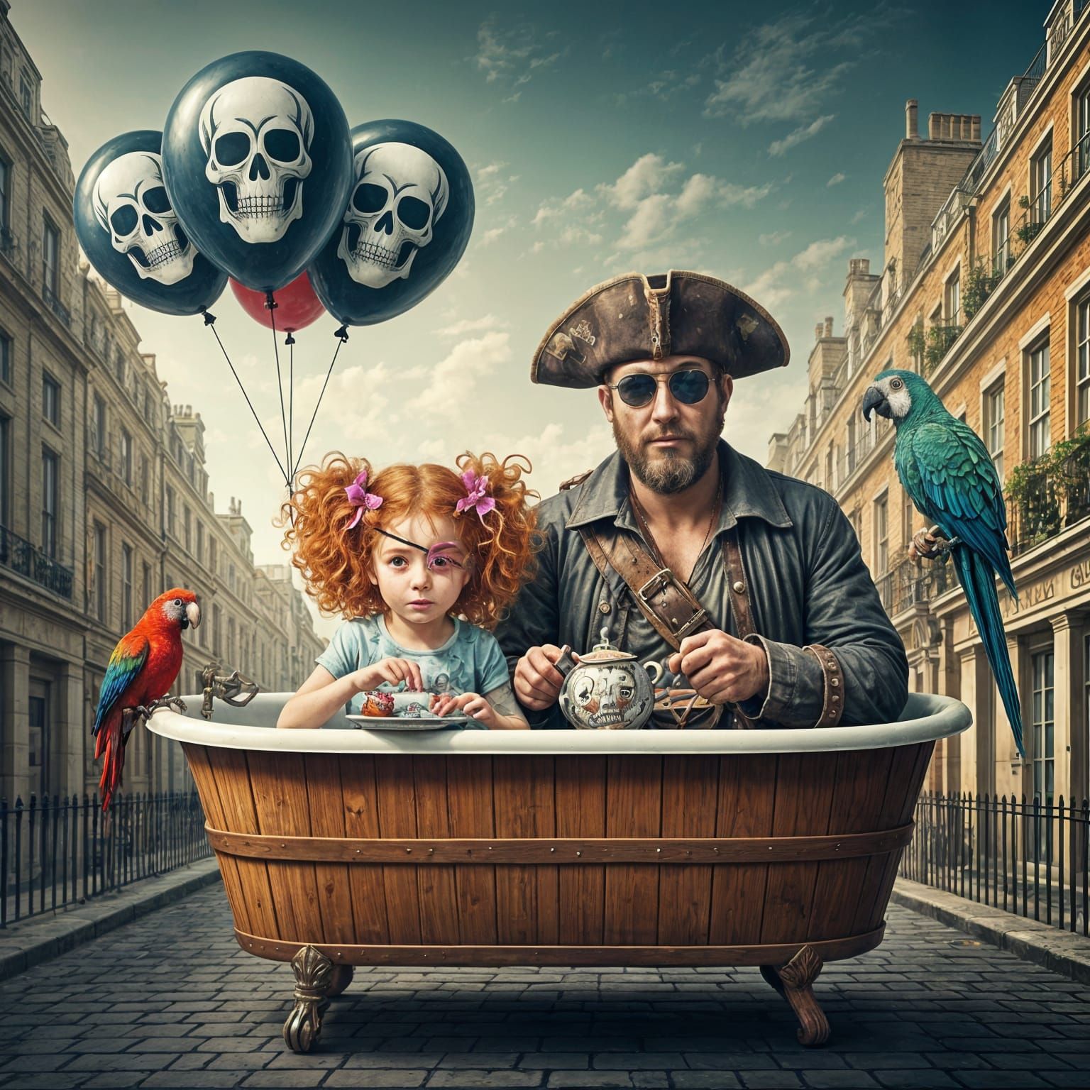 Pirate Family's London Balloon Adventure