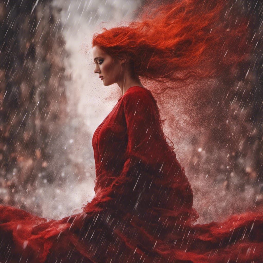 Red rain is coming down, Red rain is pouring down…