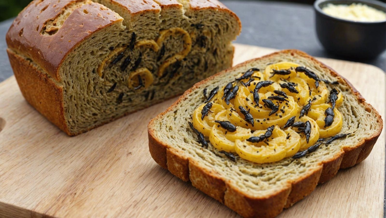 Unusual Welsh Lava Bread Dish with Larva