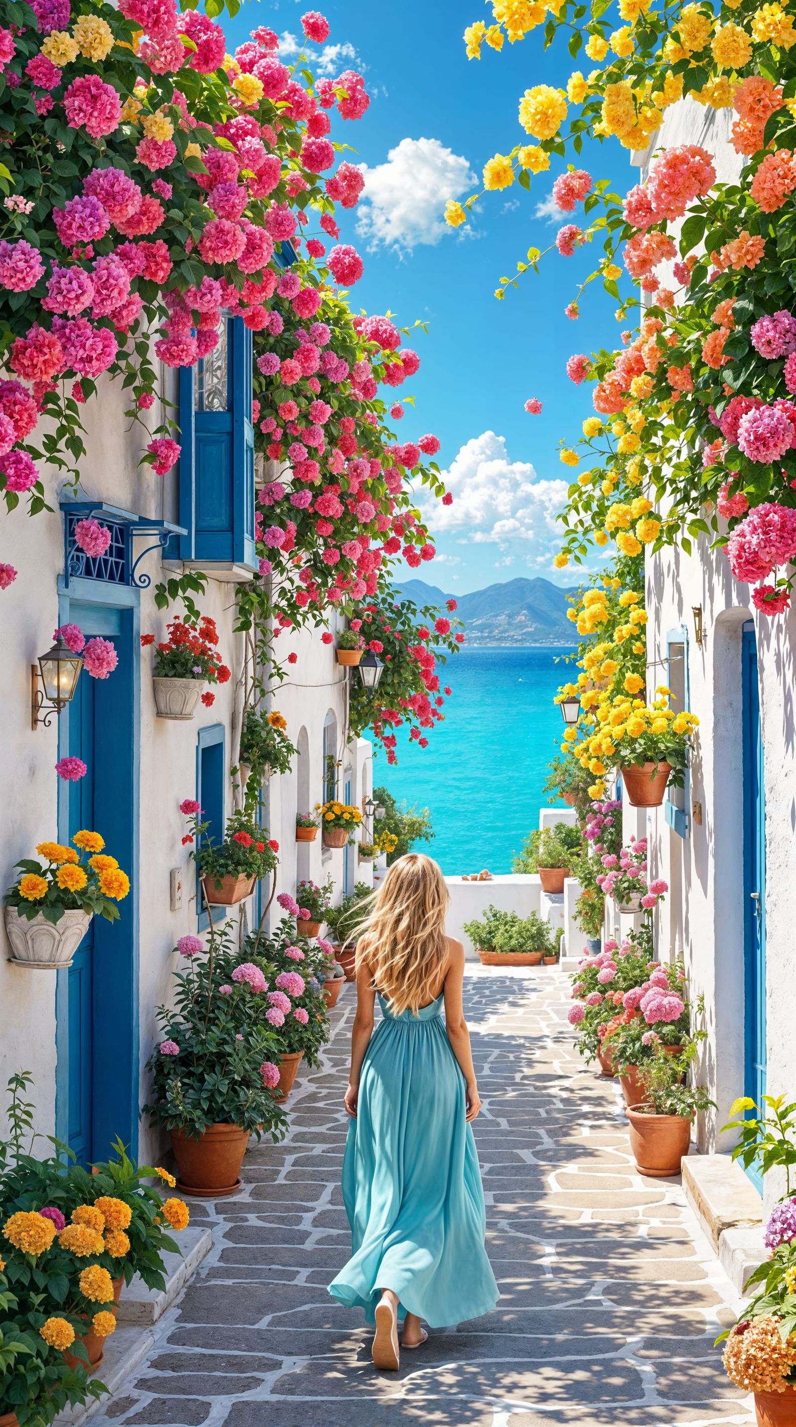 Mediterranean Oasis Walkway