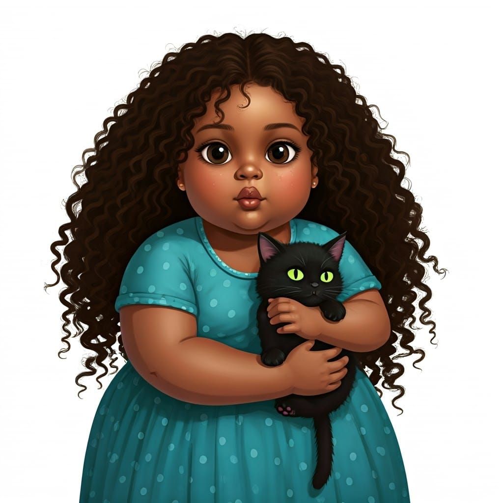 A Young Girl Hugs Her Furry Friend in a Joyful Moment