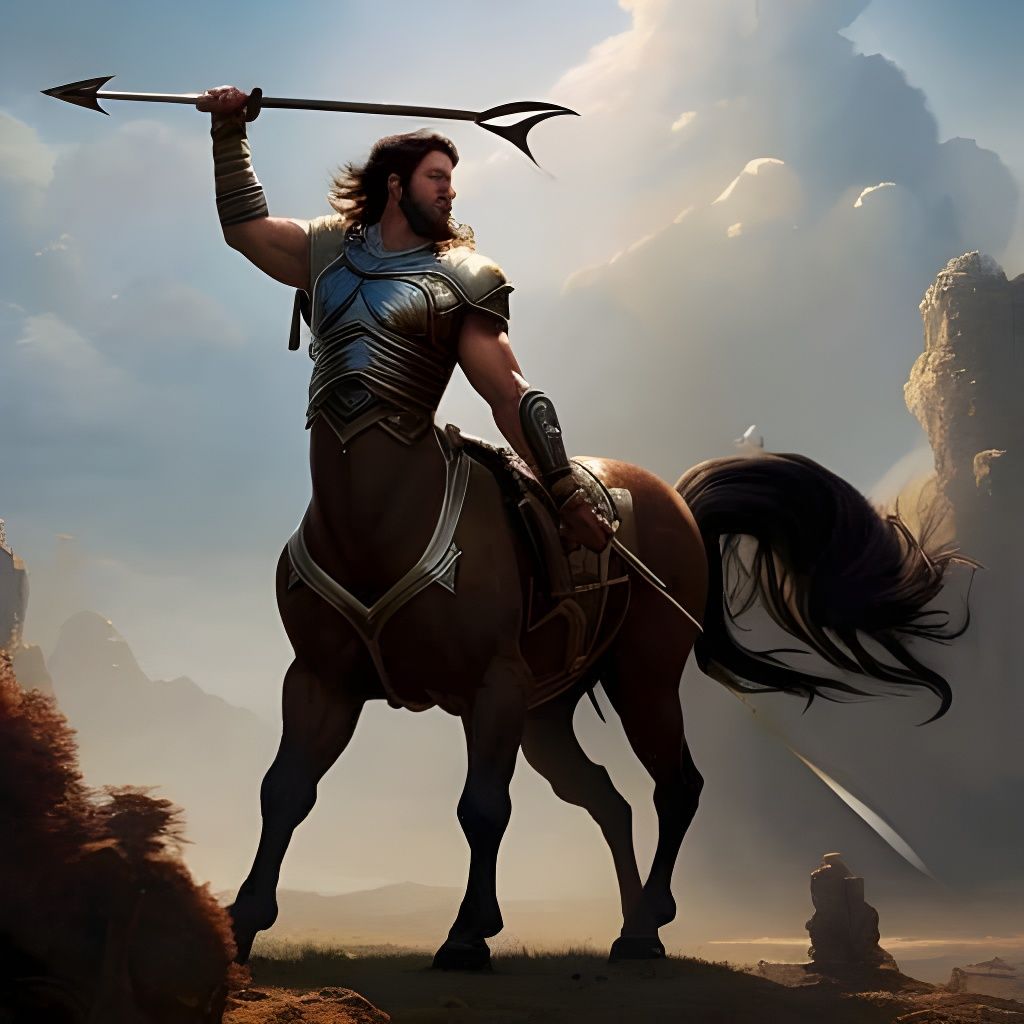 Mythical Centaur Archer by Rutkowski and Dociu