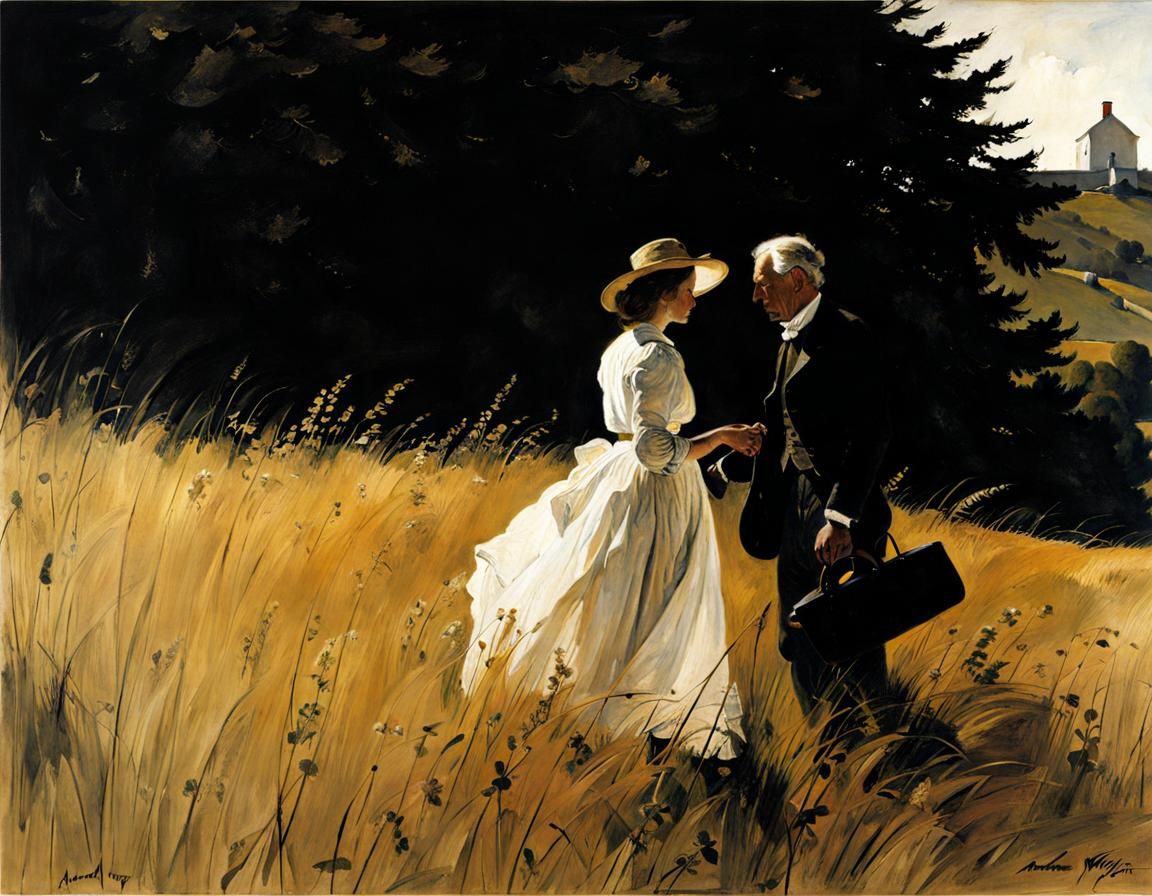 Realist Landscape Evokes Rural Solitude