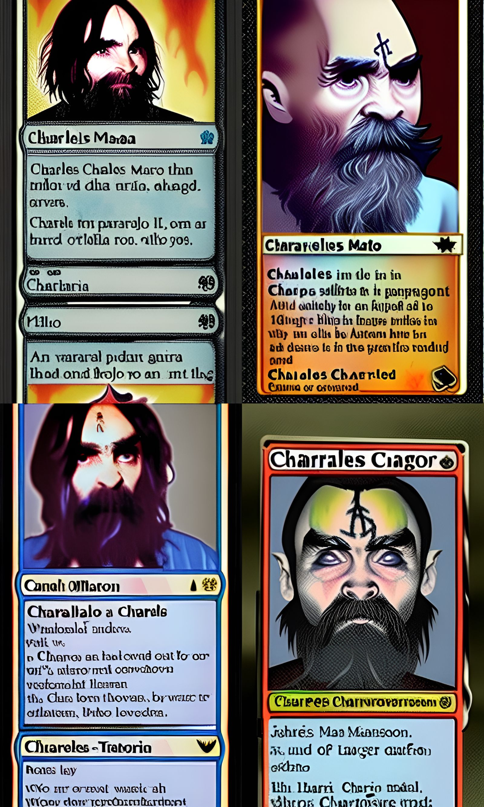 Charles Manson Magic the Gathering card