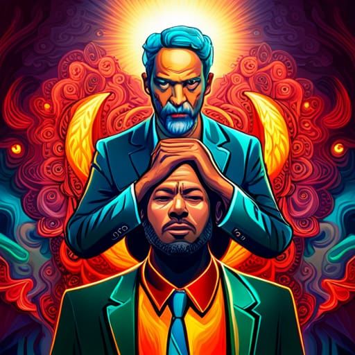 Psychedelic Lucifer in Golden Hour Light