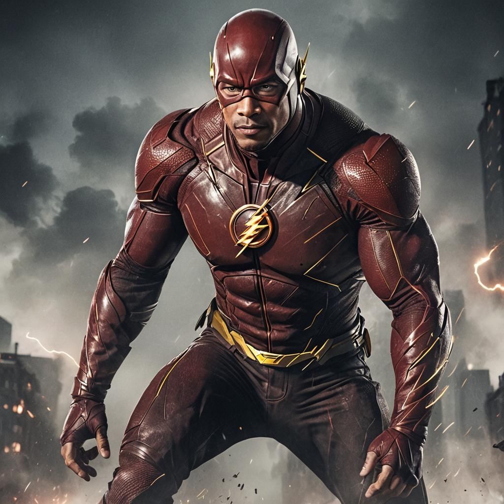 The Flash and Dwayne Johnson Fusion