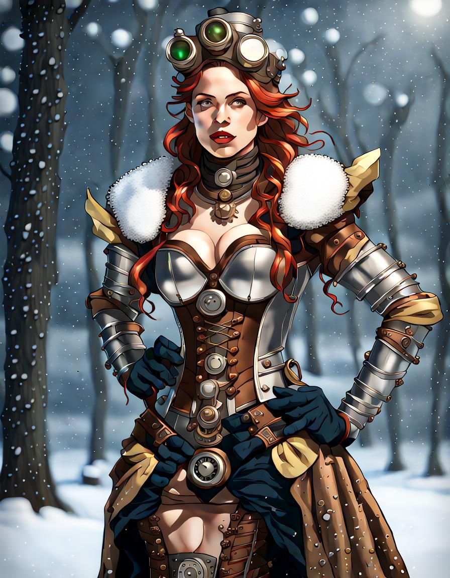 steampunk woman