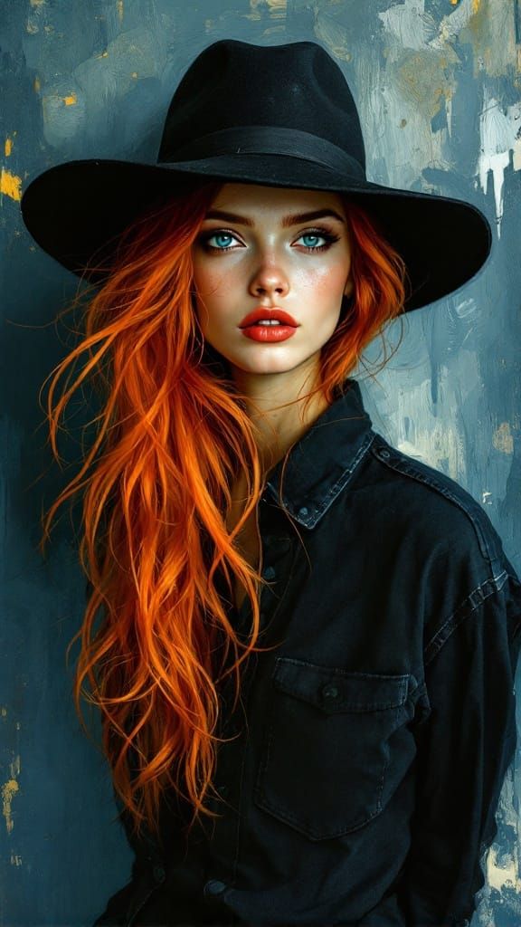 Expressionist Goddess in Nordic Splendor