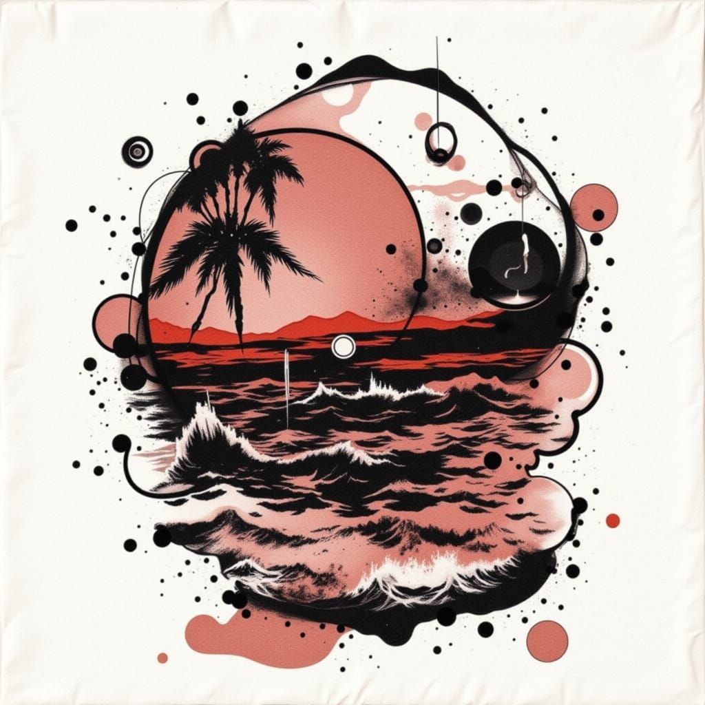 Coffee Stains and Night Music - AI Art