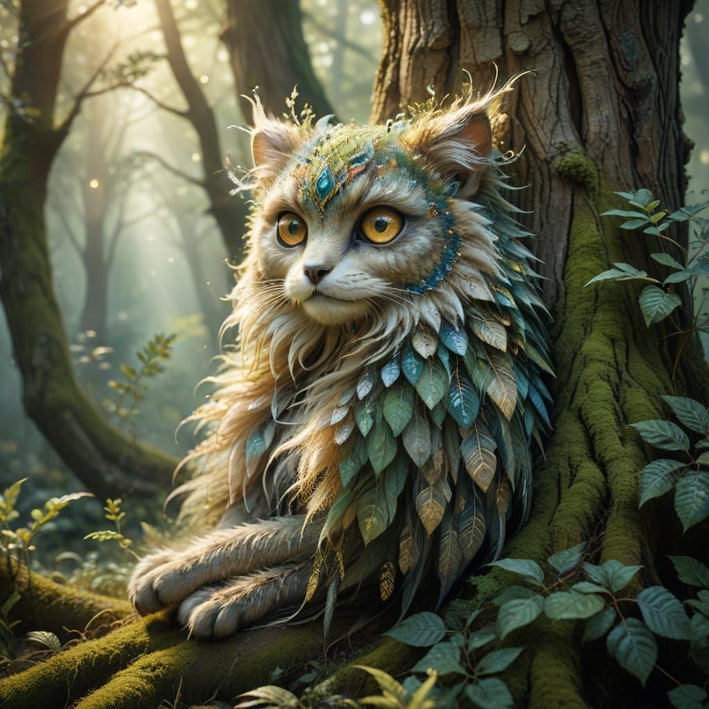 Ethereal Watercolor Fantasy Creature