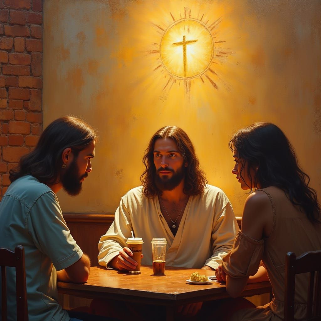 Savior of Mankind in Burgers and Conversation