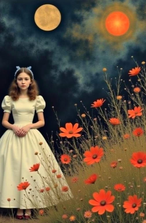 Alice Enters Wonderland in Baroque Style