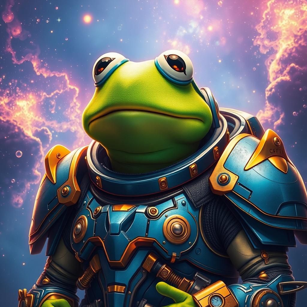 Kermit the Frog in Space Marine Armor