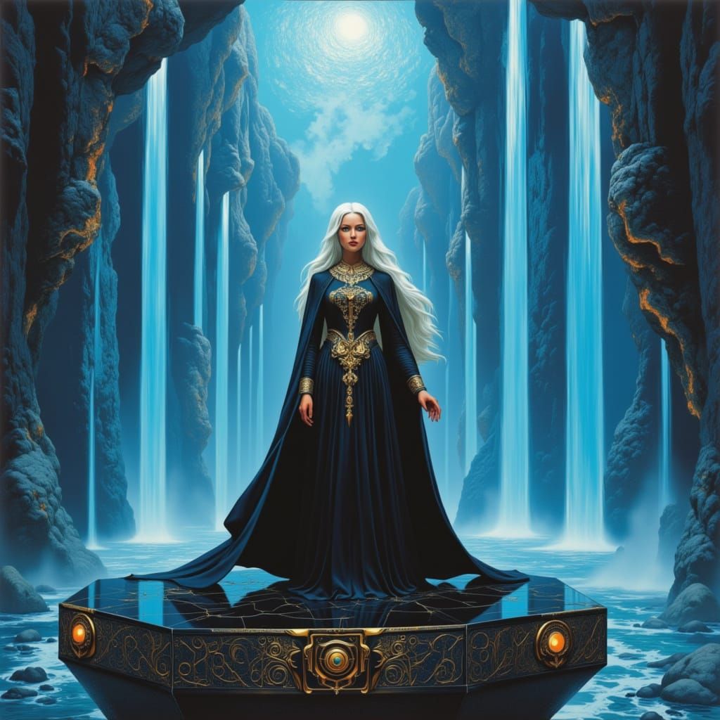 Surreal Wizardess on Psychedelic Sea