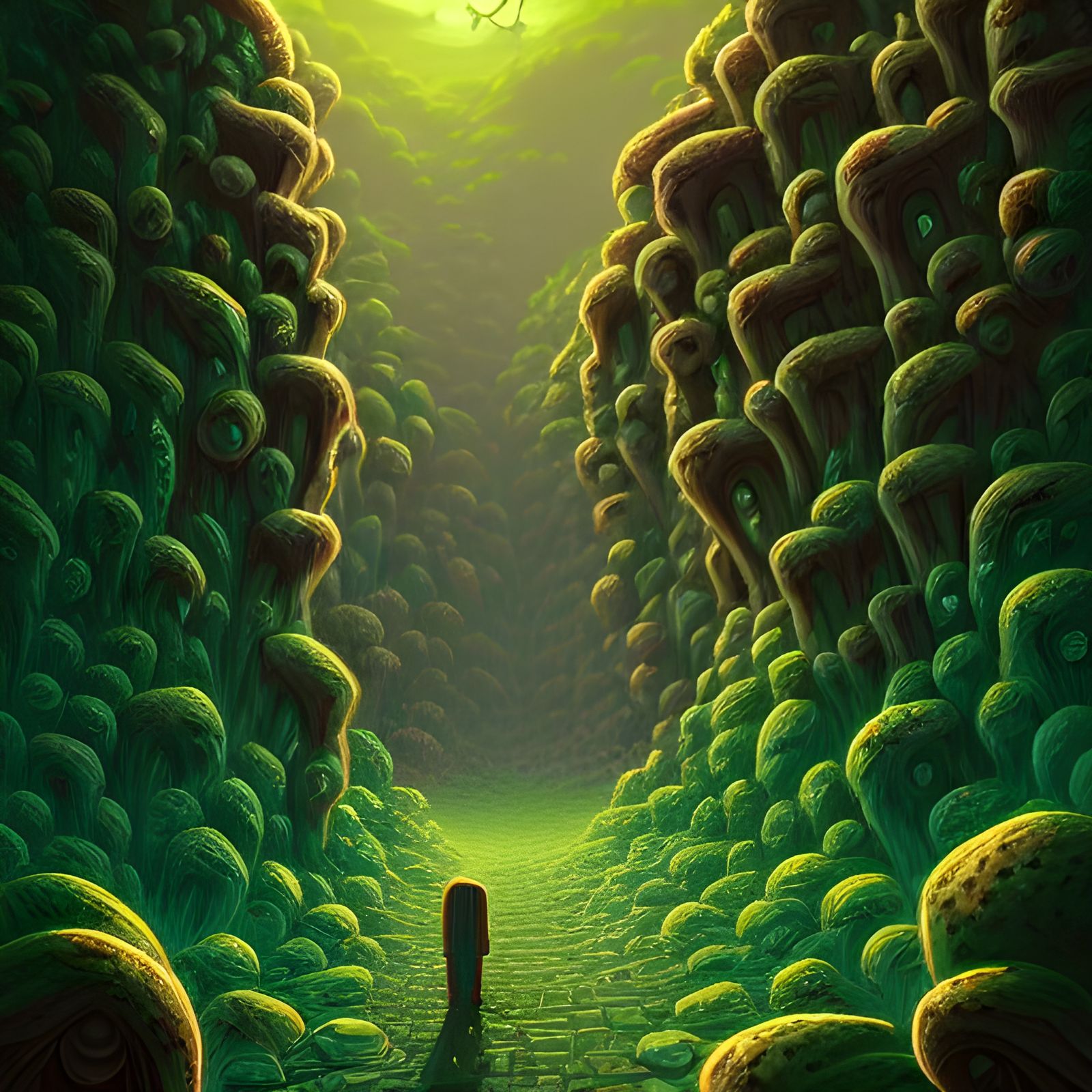 Lichen in Duotone, Rendered in Unreal Engine