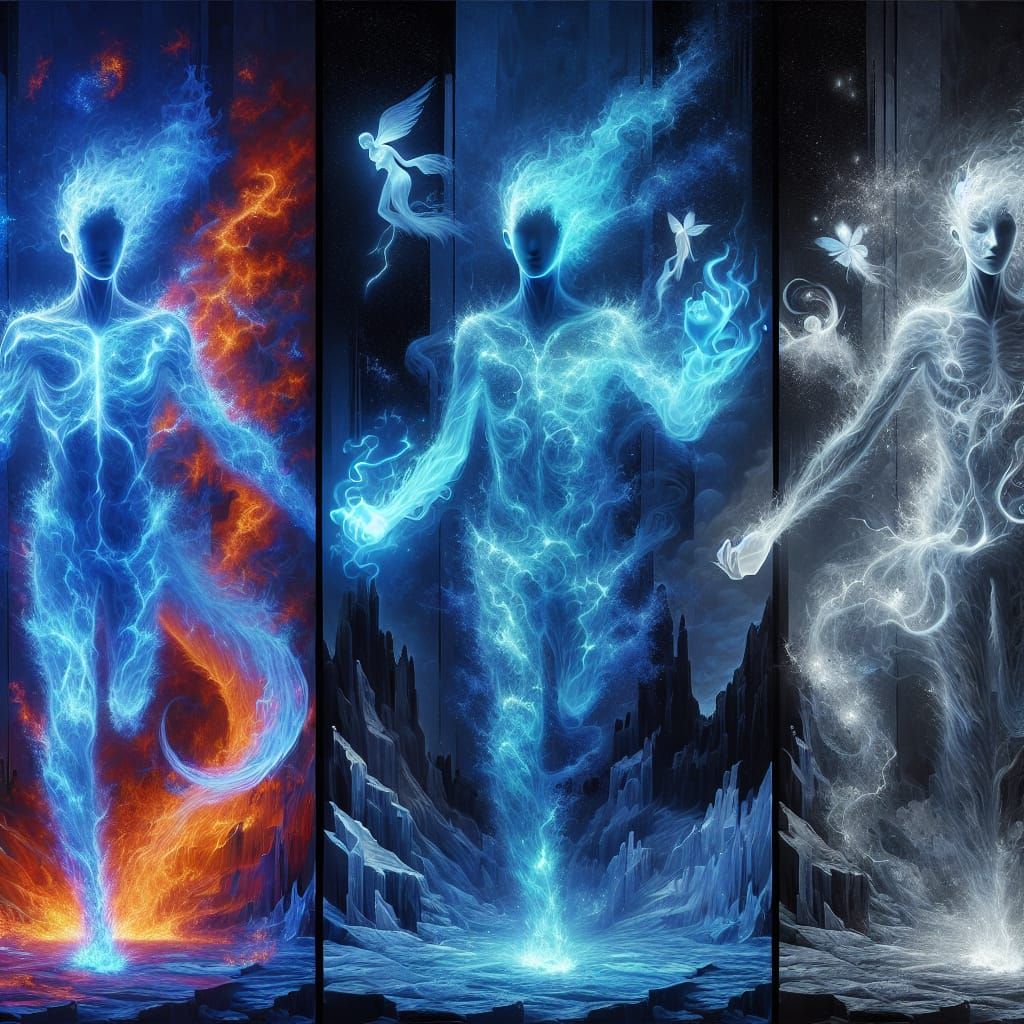 Elemental Boys on Ice: A Matte Painting