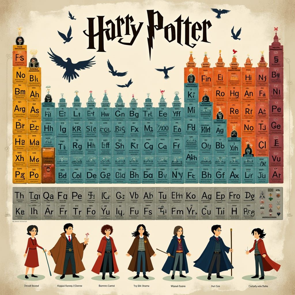Magical Elements: A Periodic Table of Hogwarts Heroes